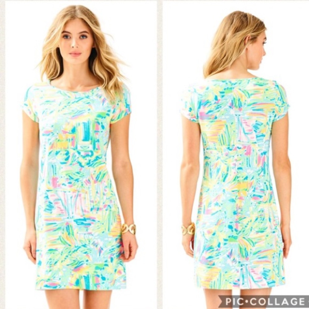 EUC Lilly Pulitzer Marlowe dress Sea Salt Sun